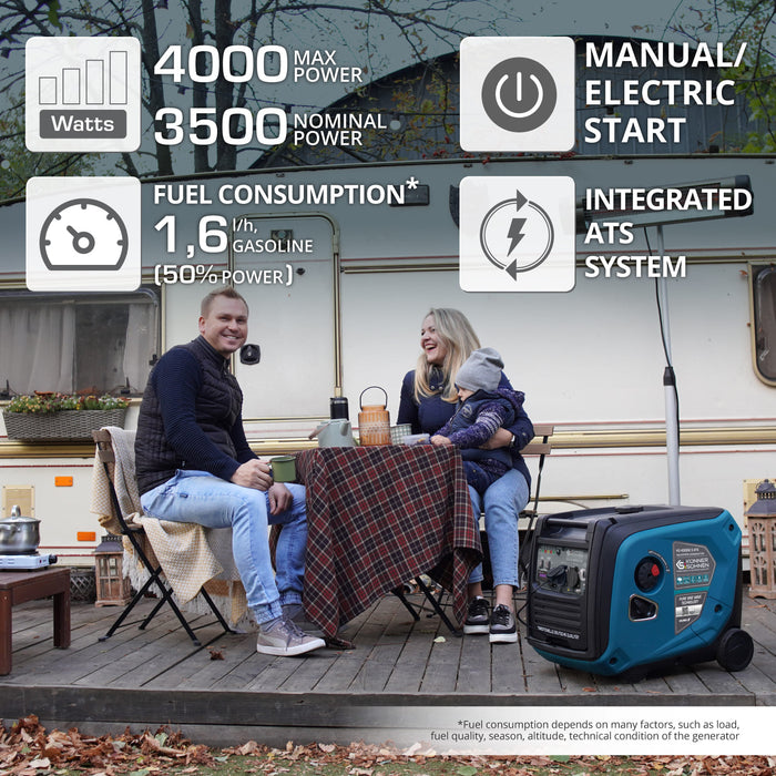 Generator cu inverter KS 4000iE S ATS (Recondiționat – Stare Excelentă)