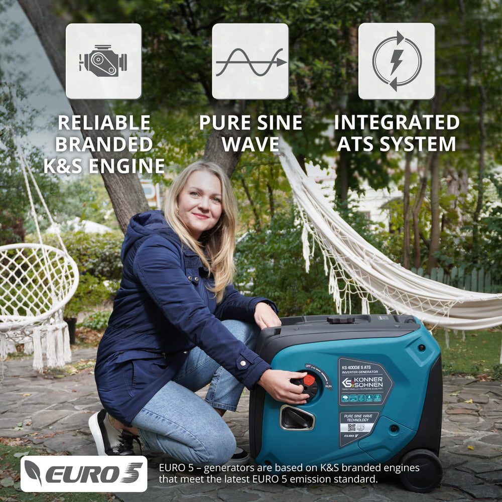 Generator cu inverter KS 4000iE S ATS (Recondiționat – Stare Excelentă)