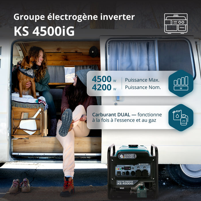Gerador Inversor a Duplo Combustível KS 4500iG