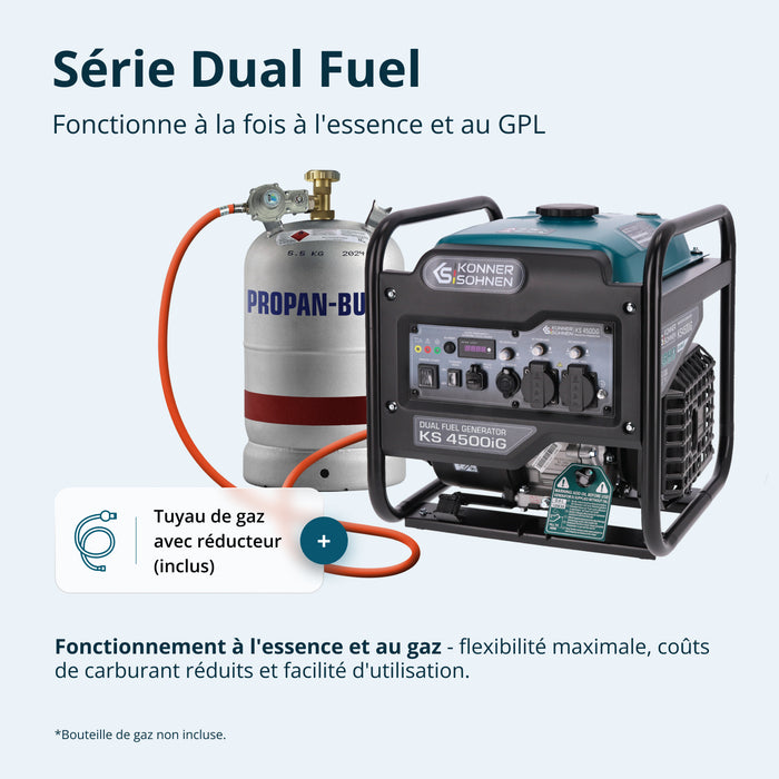 Gerador Inversor a Duplo Combustível KS 4500iG