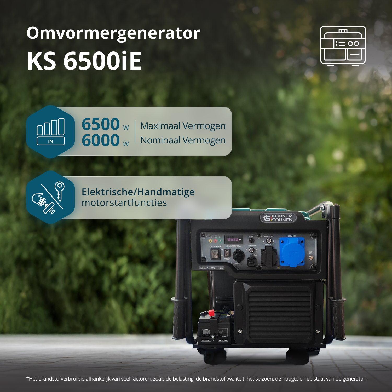 Inverter Benzine Generator KS 6500iE