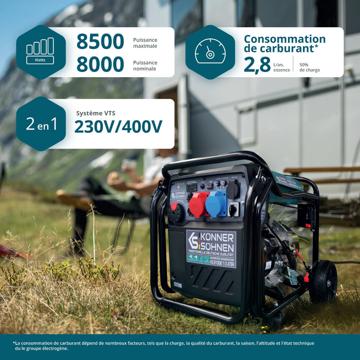 Инвертер генератор KS 8100iE 1/3 ATSR
