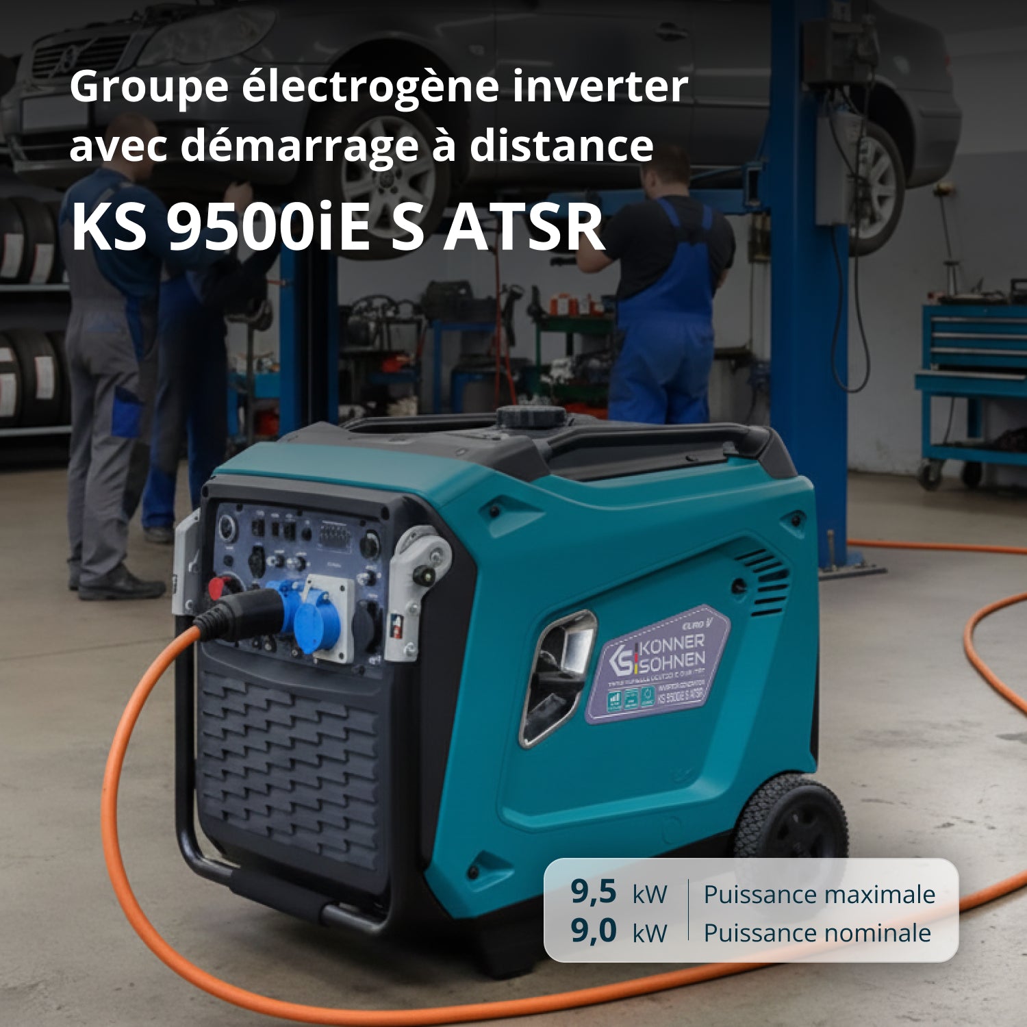 Invertorový generátor KS 9500iE S ATSR