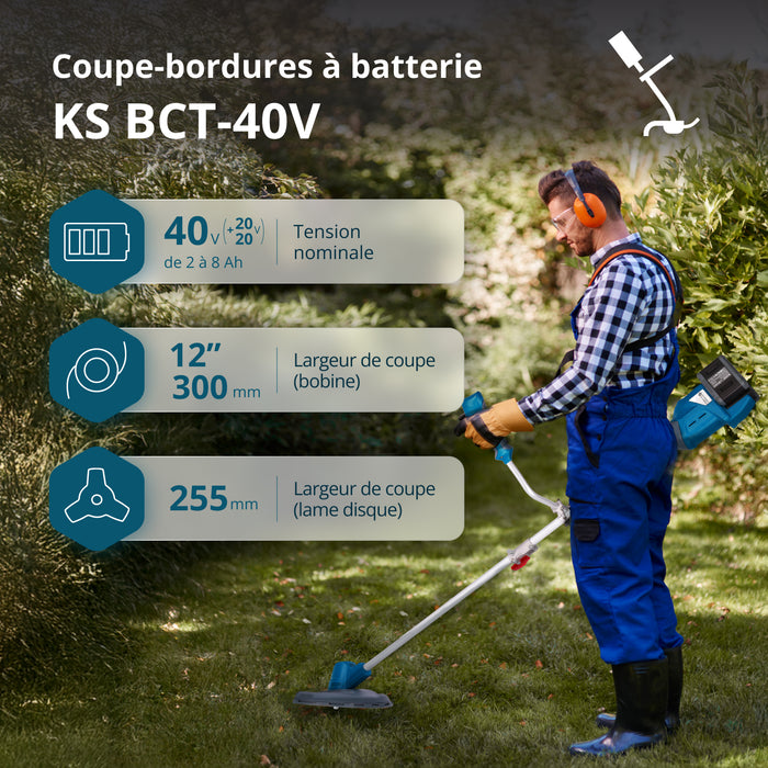 Kampanjpaket för gräsmatteskötsel KS 43LM-BCT40V-SET