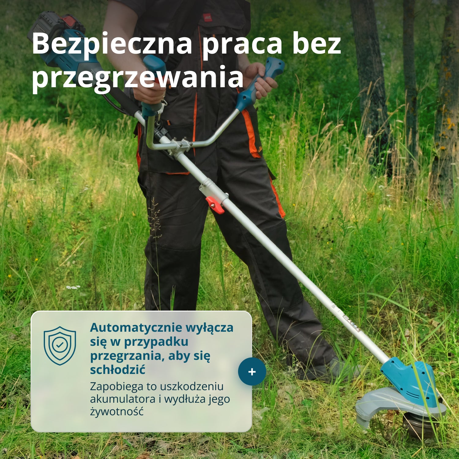 Bezprzewodowa wykaszarka i podkaszarka KS BCT-40V (Odnowiony – stan idealny)