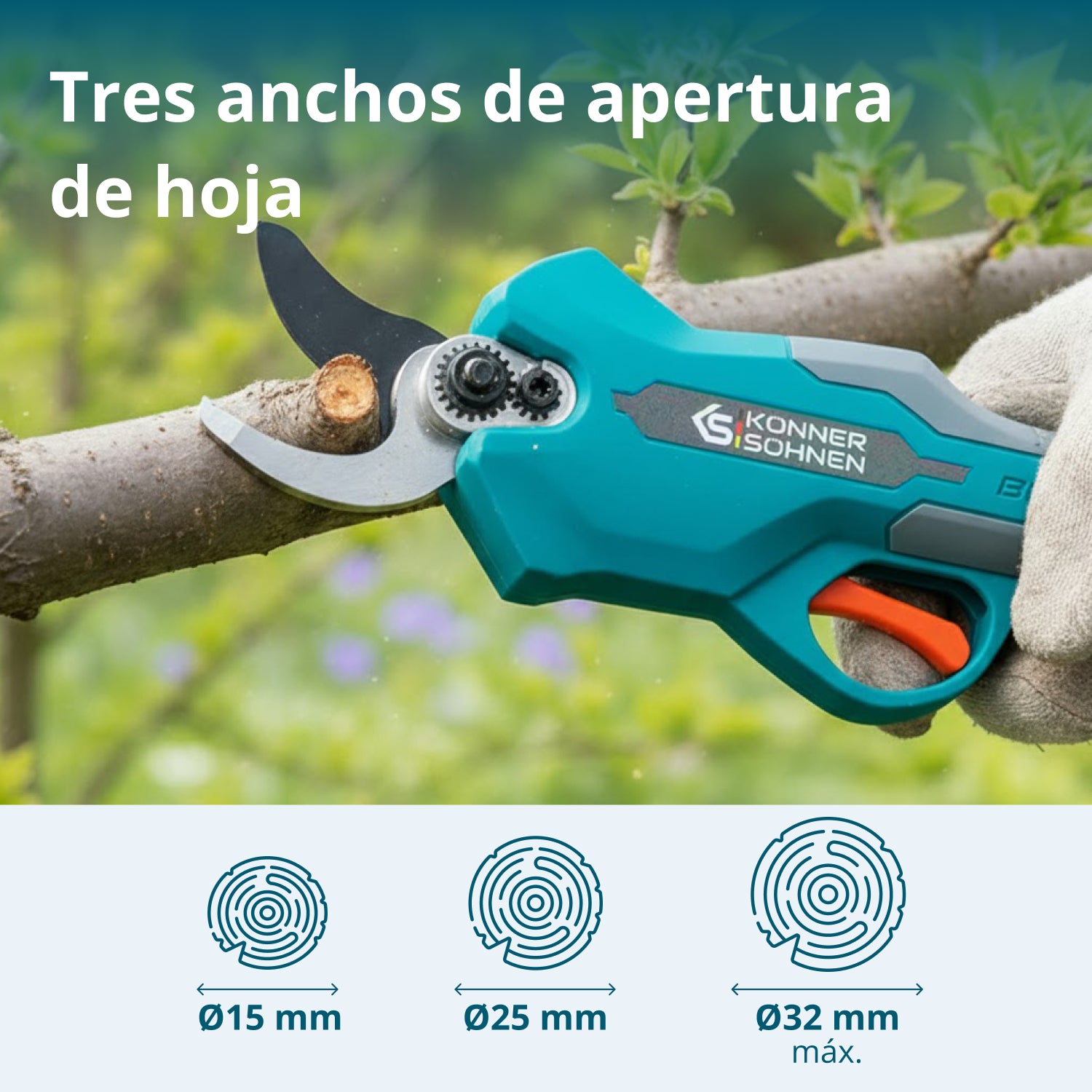 Tijera de podar a batería KS CPS20V-32 Case