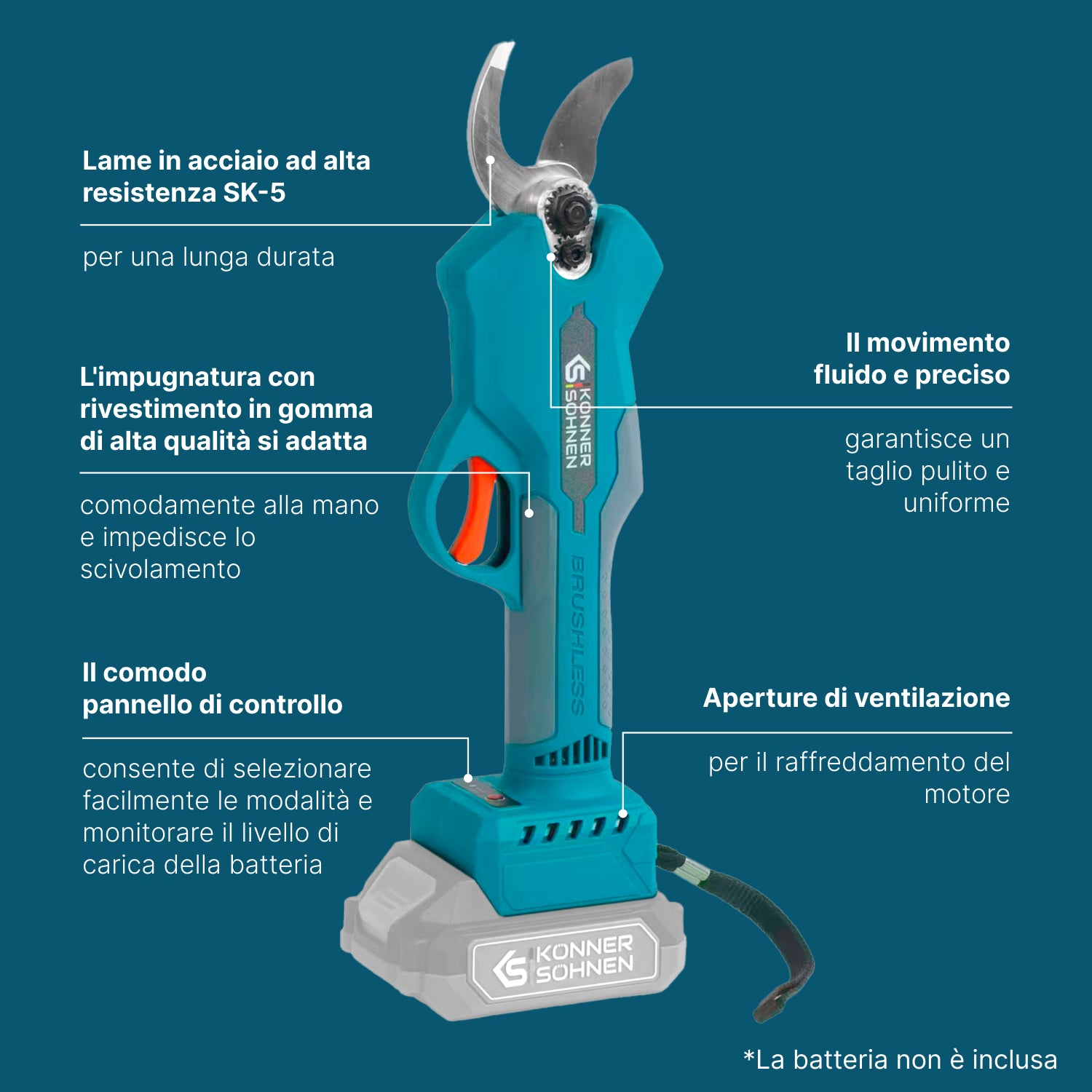 Cesoie Elettriche Senza Fili KS CPS20V-32
