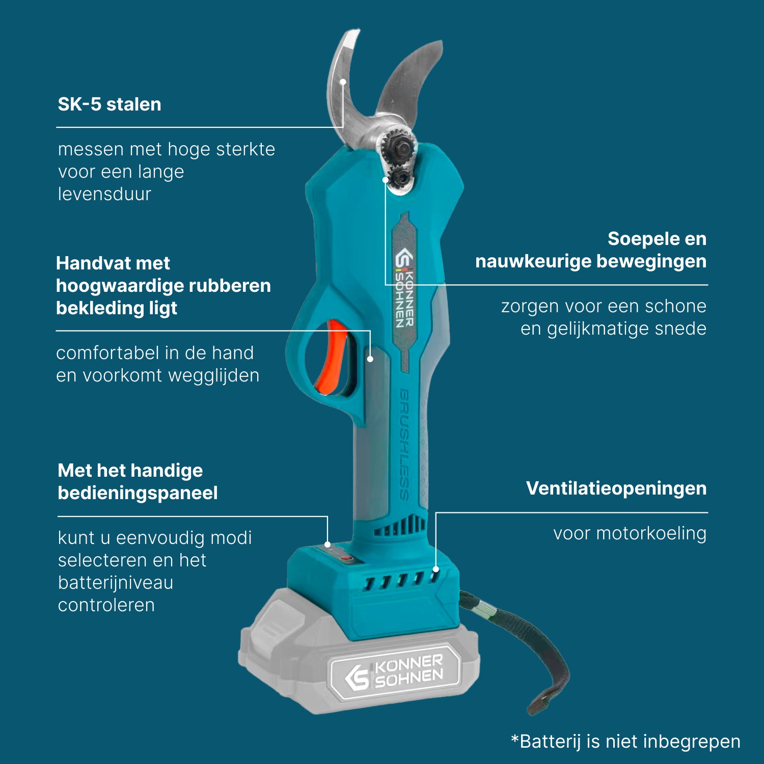 Snoerloze Elektrische Snoeischaar KS CPS20V-32