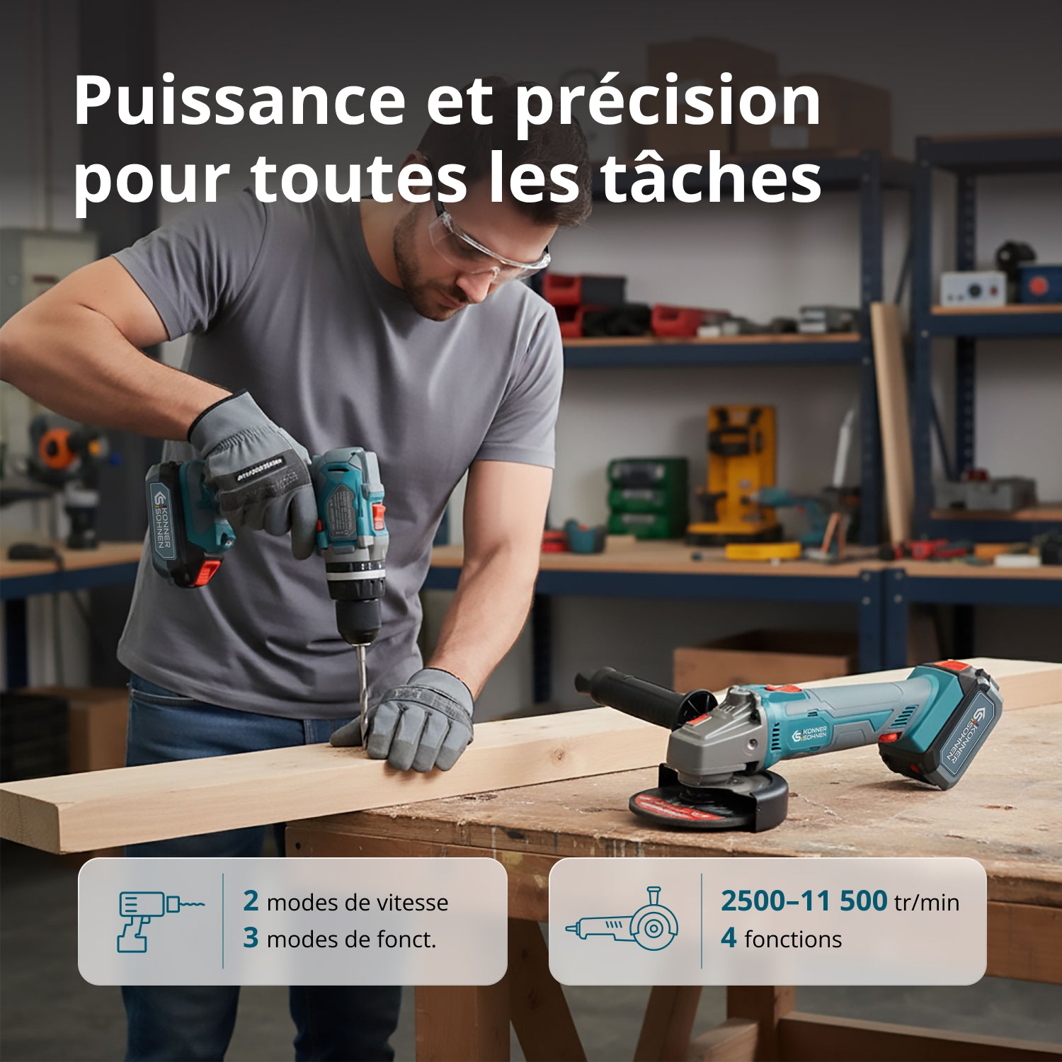 Bezdrátová Sada Master KS IDAGB 20V SET 1