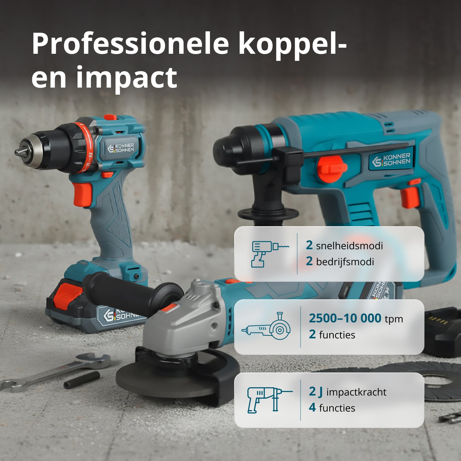 Snoerloze Master Set 3in1 KS RHAGD 20V SET 3