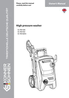 High pressure washer KS PW130H, KS PW145V, KS PW160HV