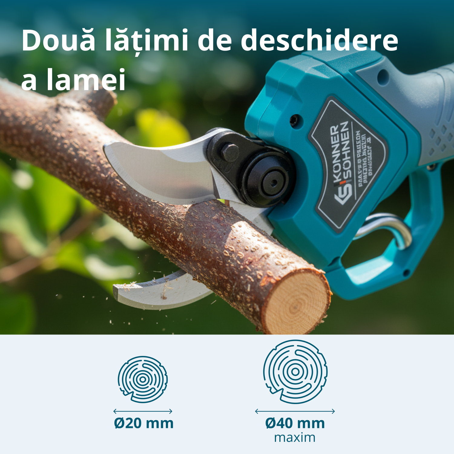 Foarfecă de grădină cu acumulator  KS CPS20V-40