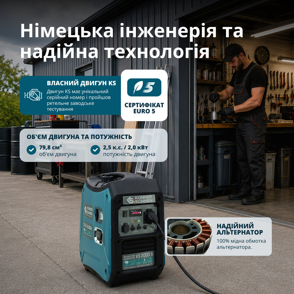 Інверторний генератор KS 2000i S