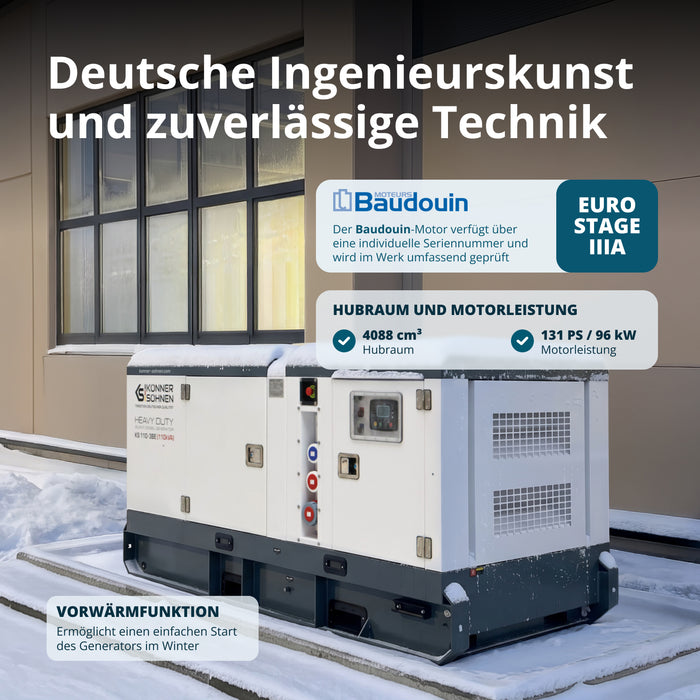 Diesel-Drehstrom-Elektrostation KS 110-3BE 