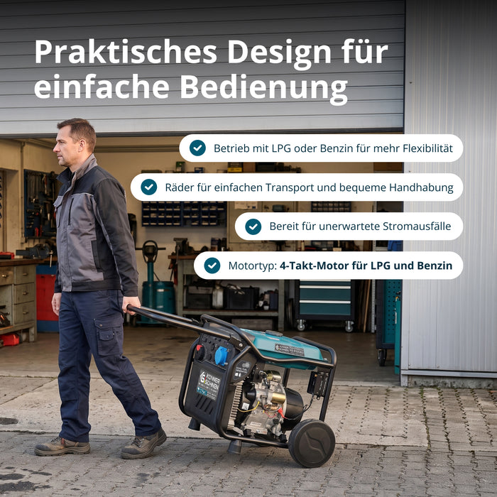 LPG/Benzin-Inverter-Generator KS 8100iEG