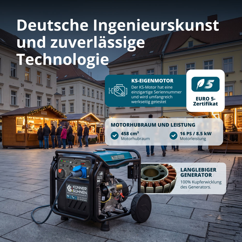 LPG/Benzin-Inverter-Generator KS 8100iEG