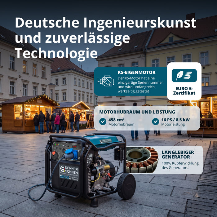 LPG/Benzin-Inverter-Generator KS 8100iEG