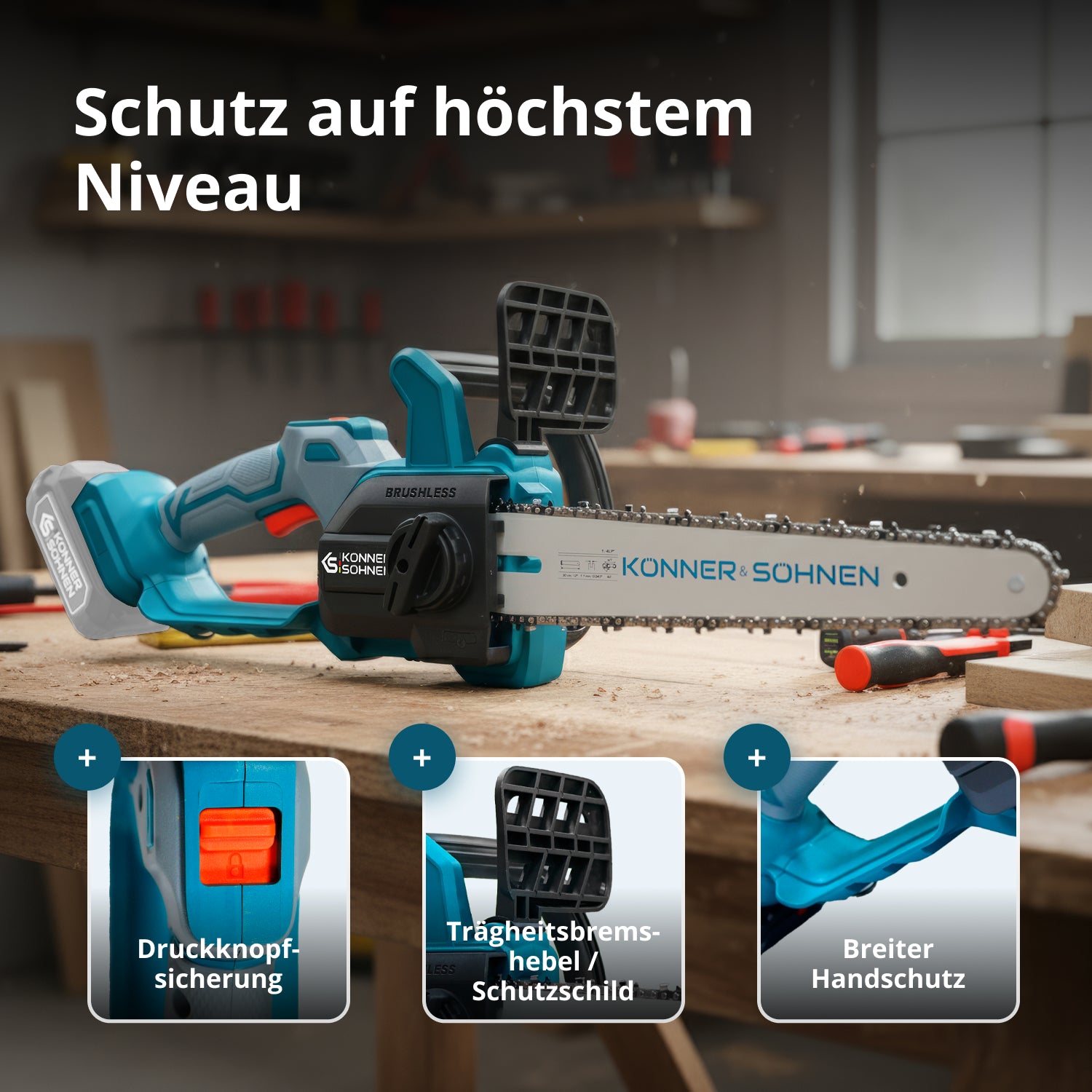 Akku-Mini-Kettensäge KS MCS20V-12