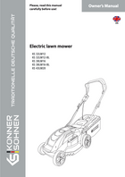 Electric lawn mower KS 32LM12-BL, KS 38LM16-BL, KS 43LM20