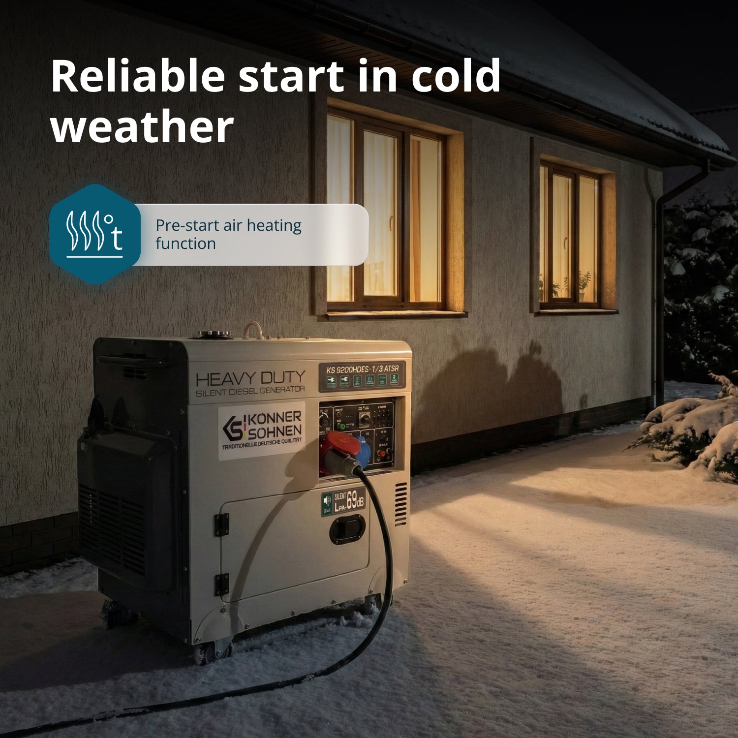 Diesel generator "Könner & Söhnen" KS 9200HDES-1/3 ATSR (EURO V)