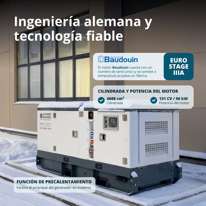 Generador diésel trifásico KS 110-3BE 