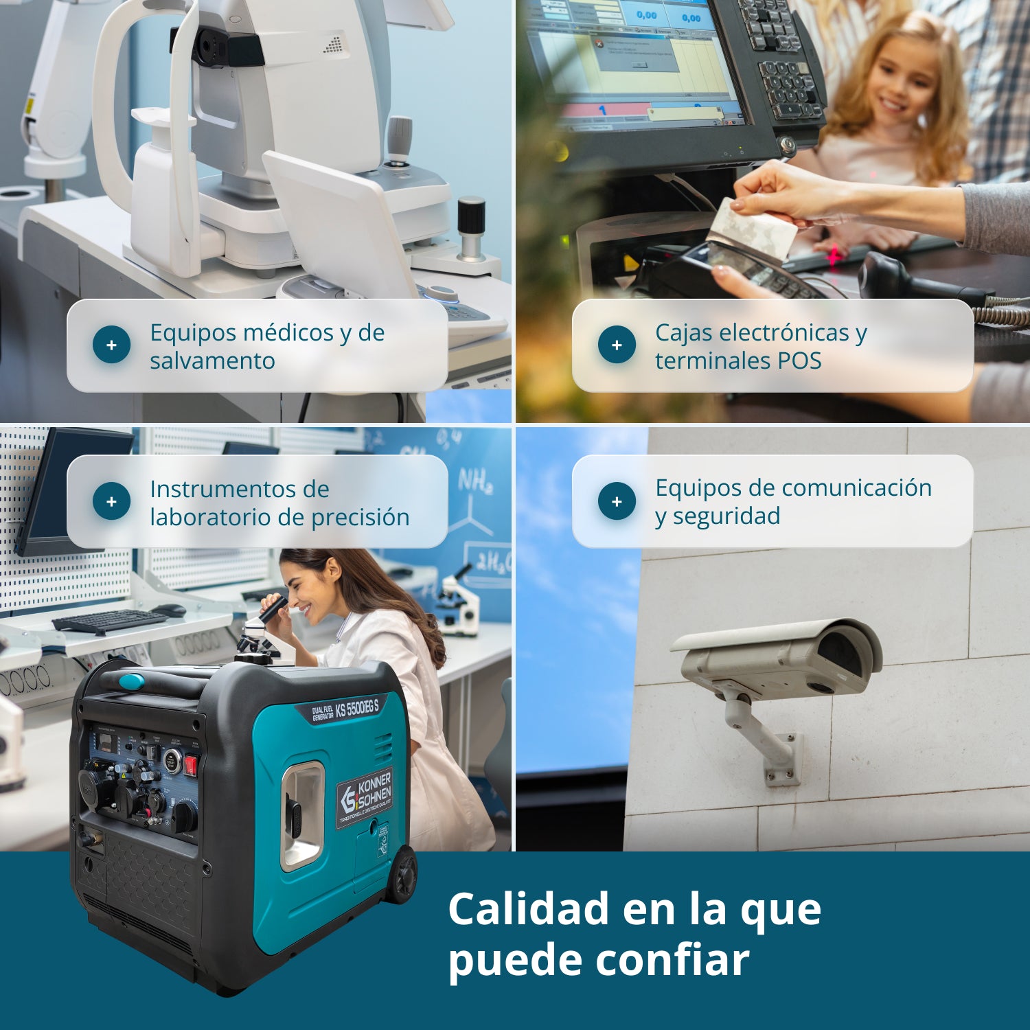 Generador inverter híbrido de gas/gasolina KS 5500iEG S