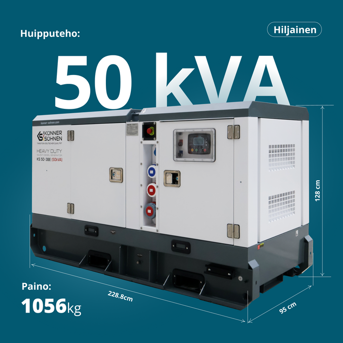 Kolmivaiheinen dieselvoimala KS 50-3BE