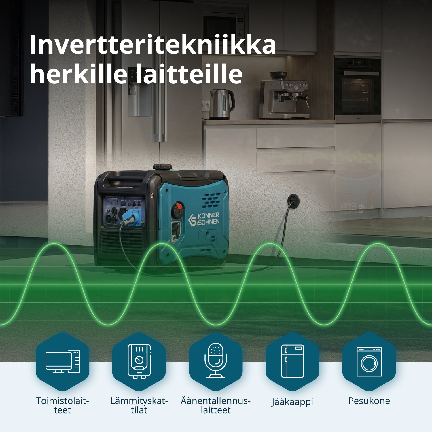 Invertterigeneraattori KS 6000iE S
