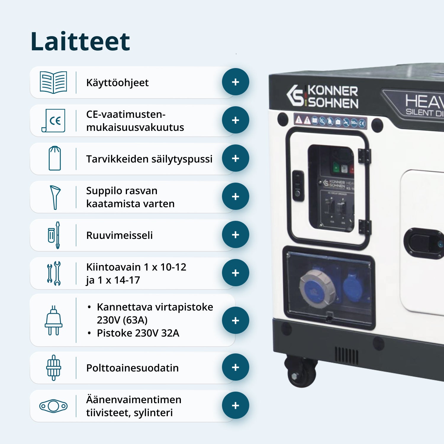 Dieselgeneraattori KS 16-1E