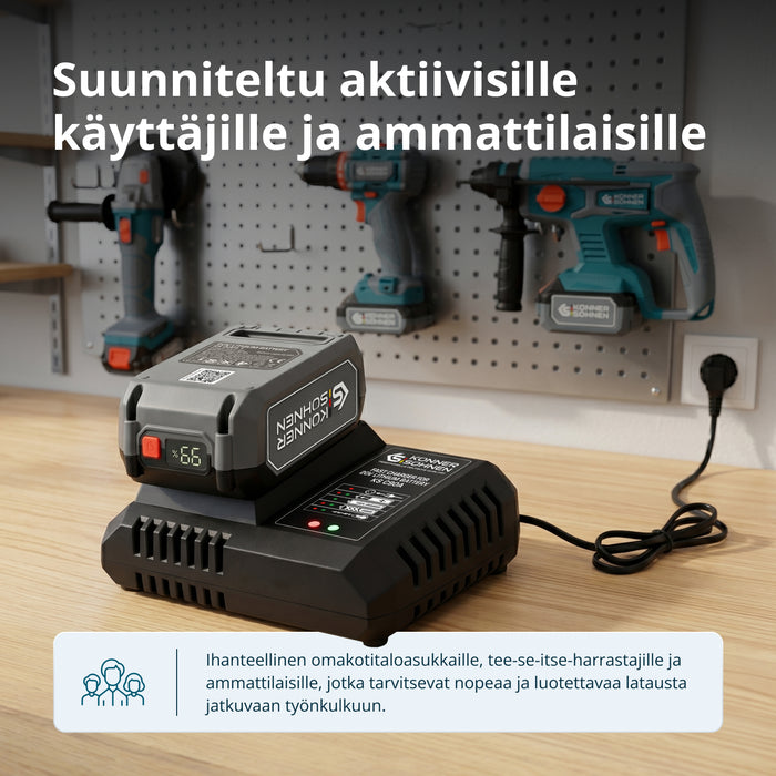 Pikalaturi 20V litiumakulle KS C90A