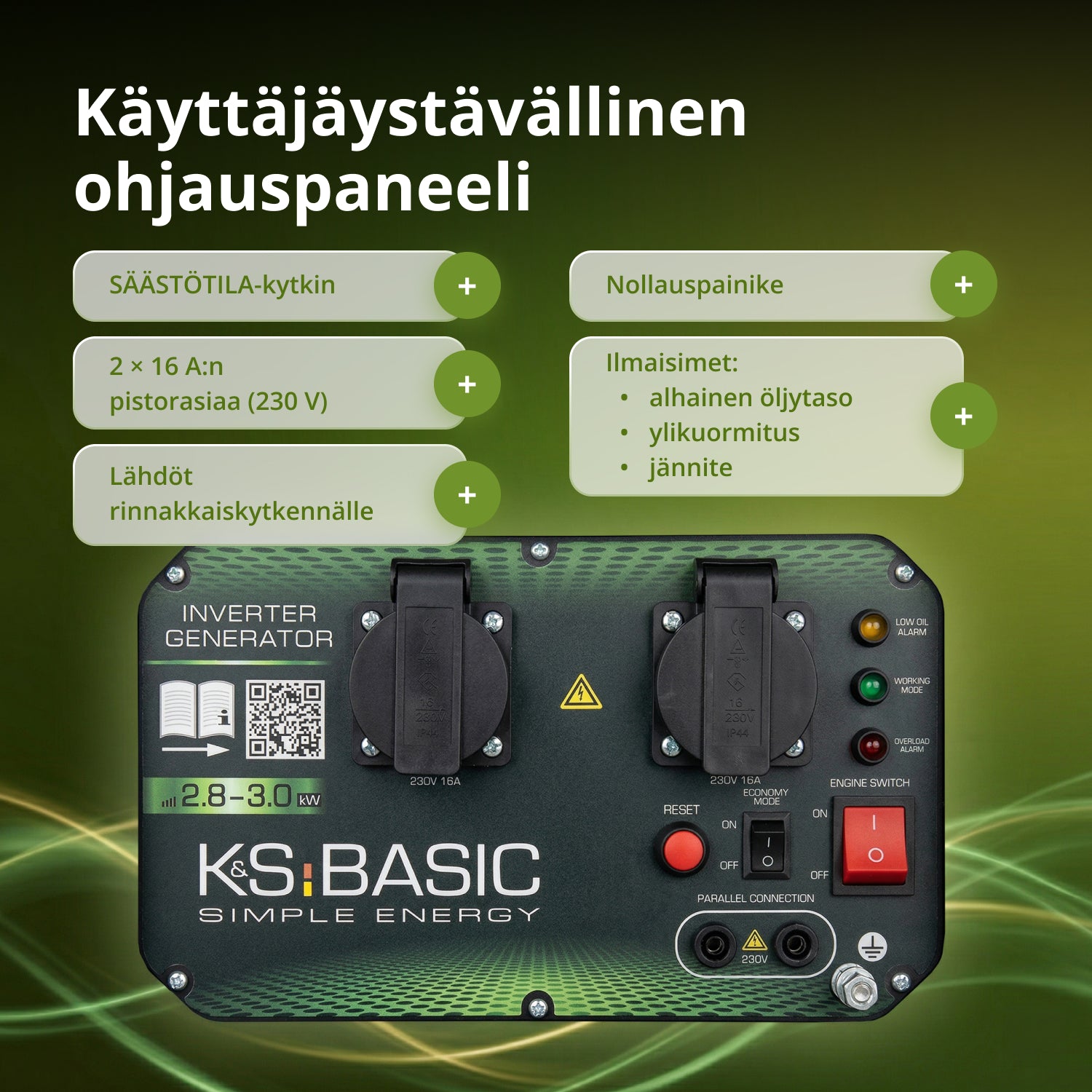 Invertterigeneraattori KSB 28i