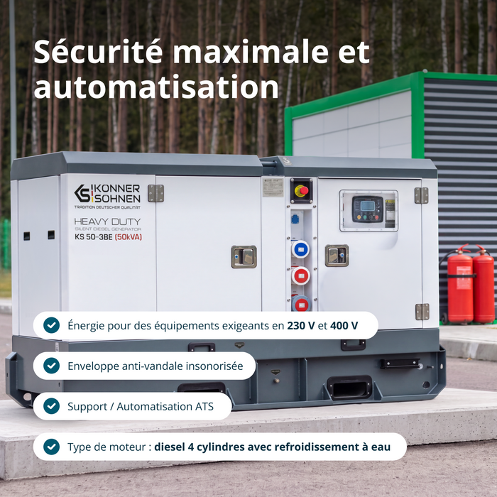 Tre-faset dieselkraftværk KS 50-3BE