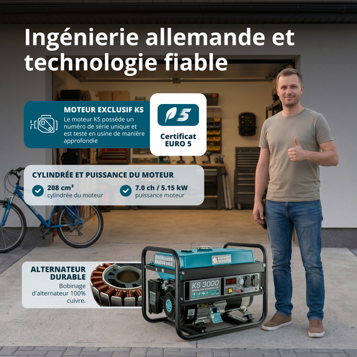 Gerador a gasolina "Könner & Söhnen" KS 3000