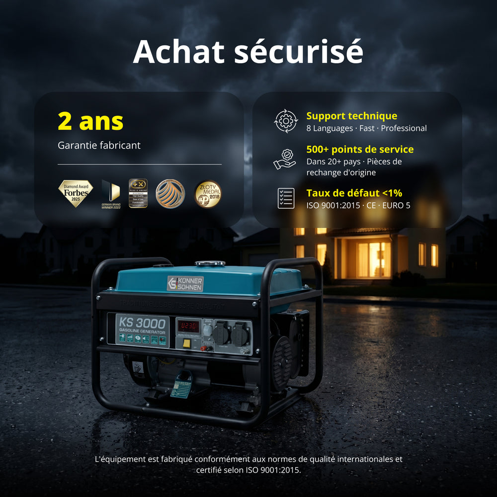 Gerador a gasolina "Könner & Söhnen" KS 3000
