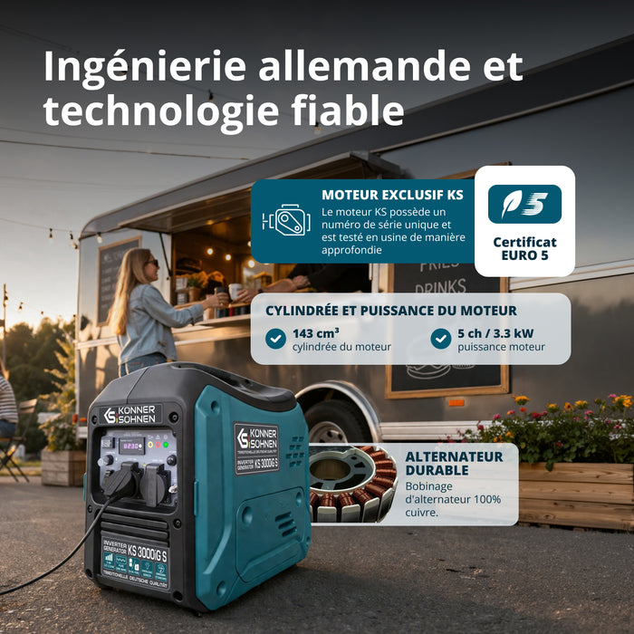 LPG/benzin inverteres generátor KS 3000iG S