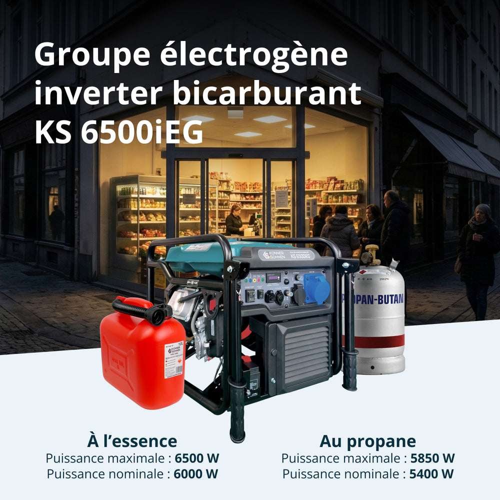 Инверторен генератор с двойно гориво KS 6500iEG