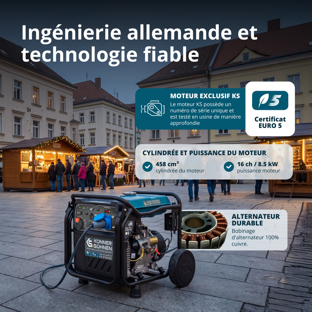 LPG/benzin inverter generator KS 8100iEG