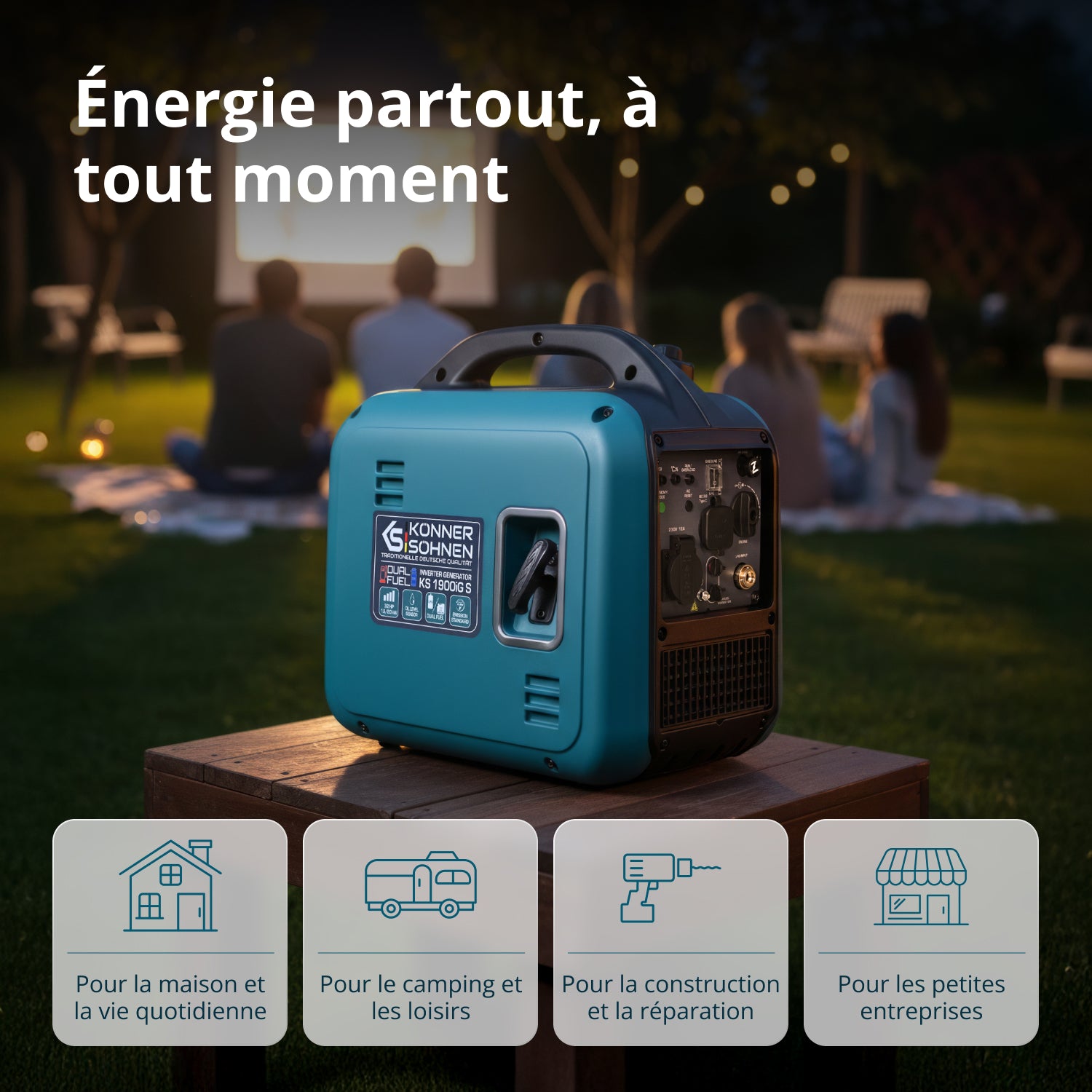 Invertergenerator (LPG/benzin) KS 1900iG S