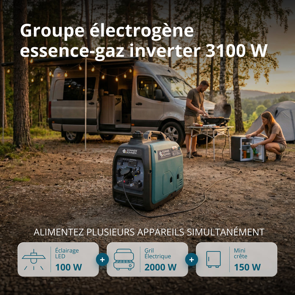 Инверторен генератор на LPG/бензин KS 3100iG S