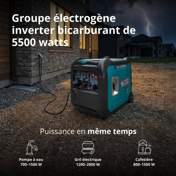 LPG/бензинов инверторен генератор KS 5500iEG S
