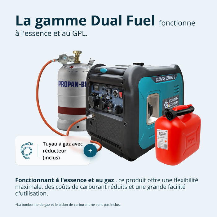 LPG/бензинов инверторен генератор KS 5500iEG S