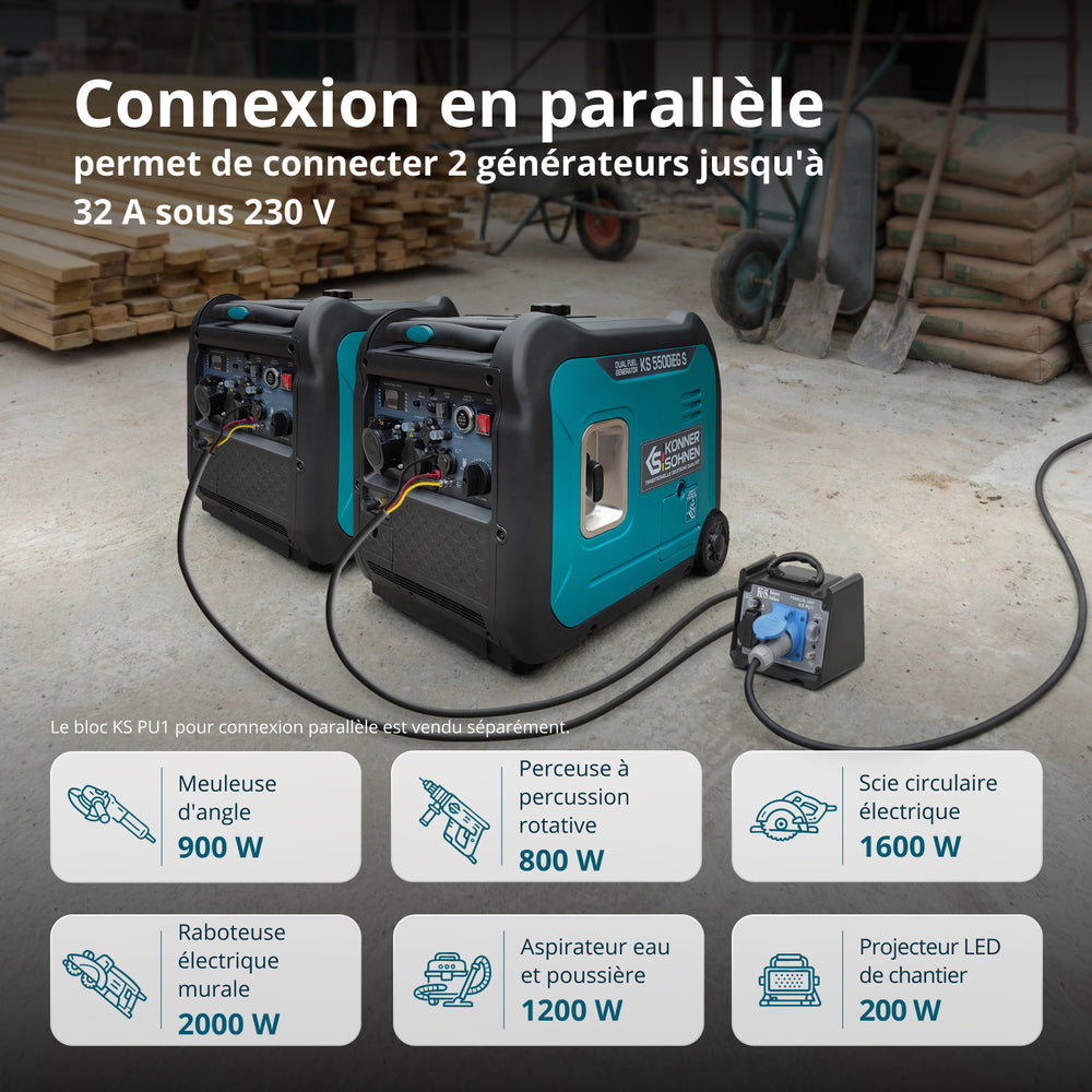LPG/бензинов инверторен генератор KS 5500iEG S