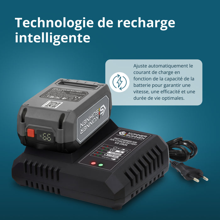 Hurtigoplader til 20V lithiumbatteri KS C90A