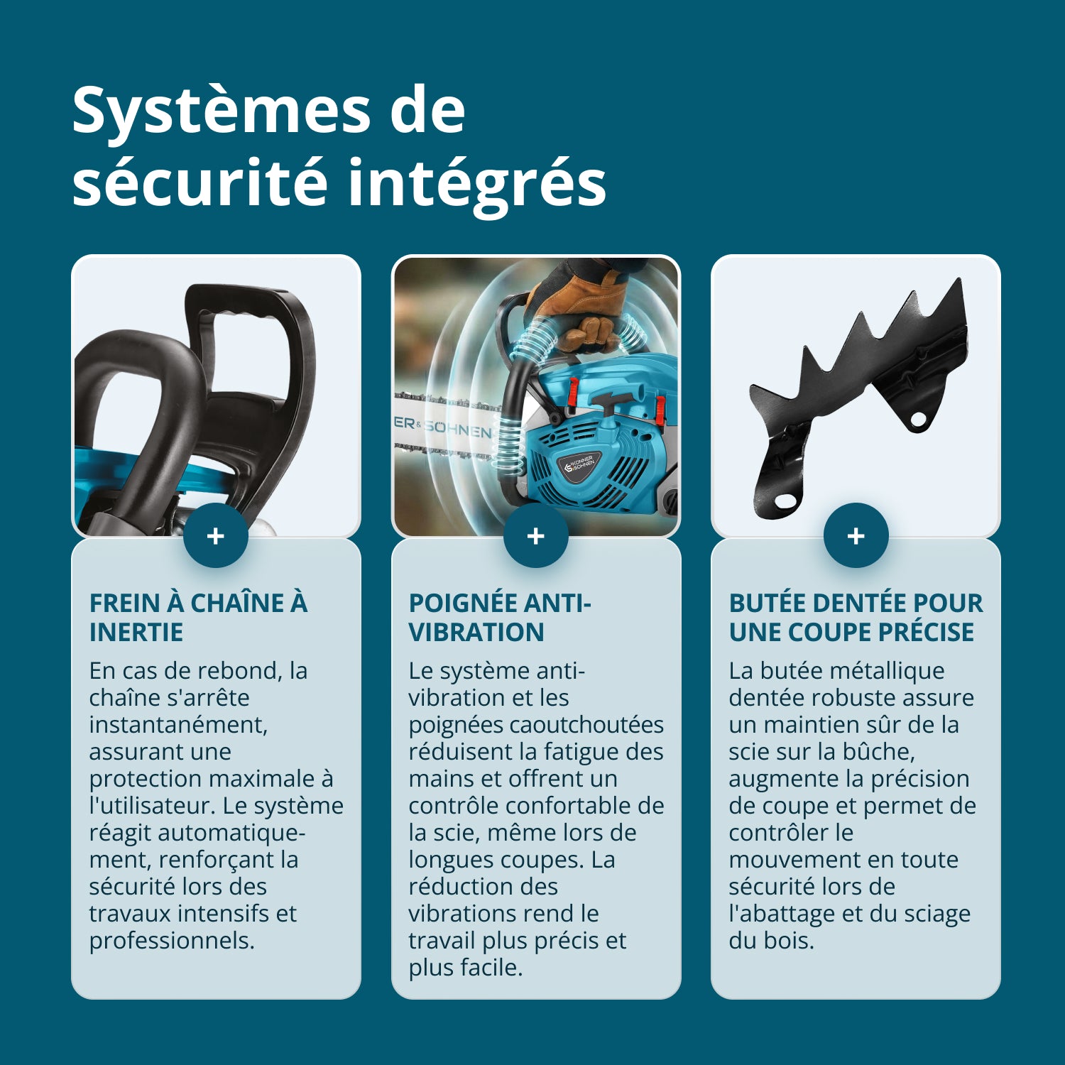 Bensindriven motorsåg KS CS40G-20