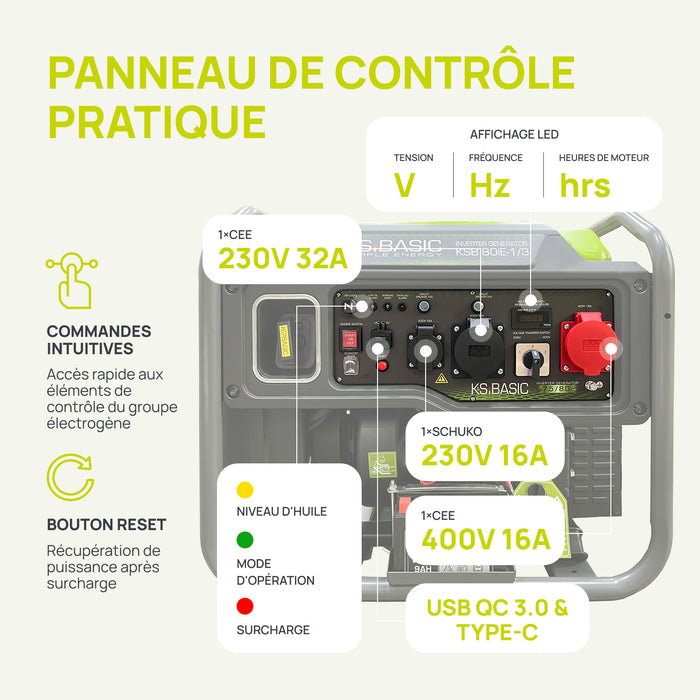 Invertergenerator KSB 80iE-1/3