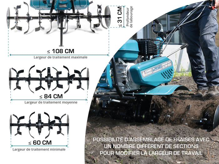 Benzinfræser KS 7HP-950S