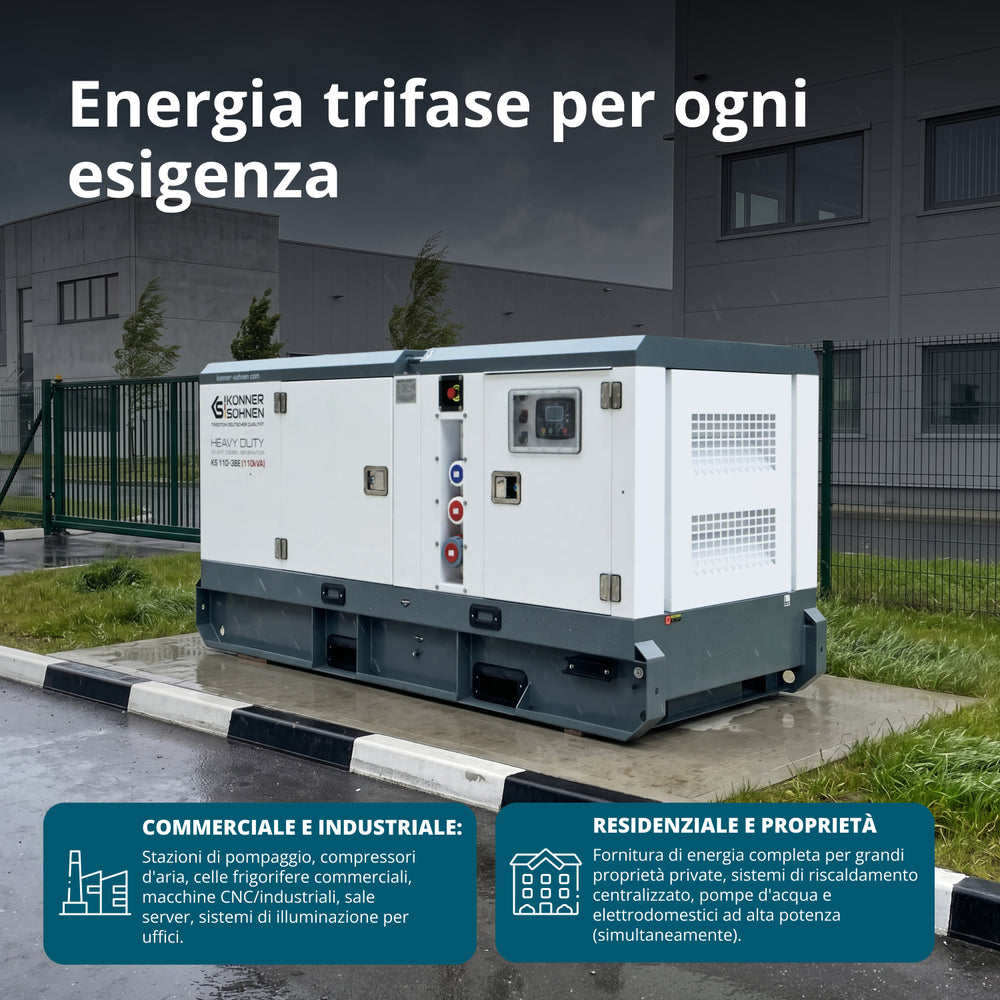 Centrale Elettrica Diesel Trifase KS 110-3BE