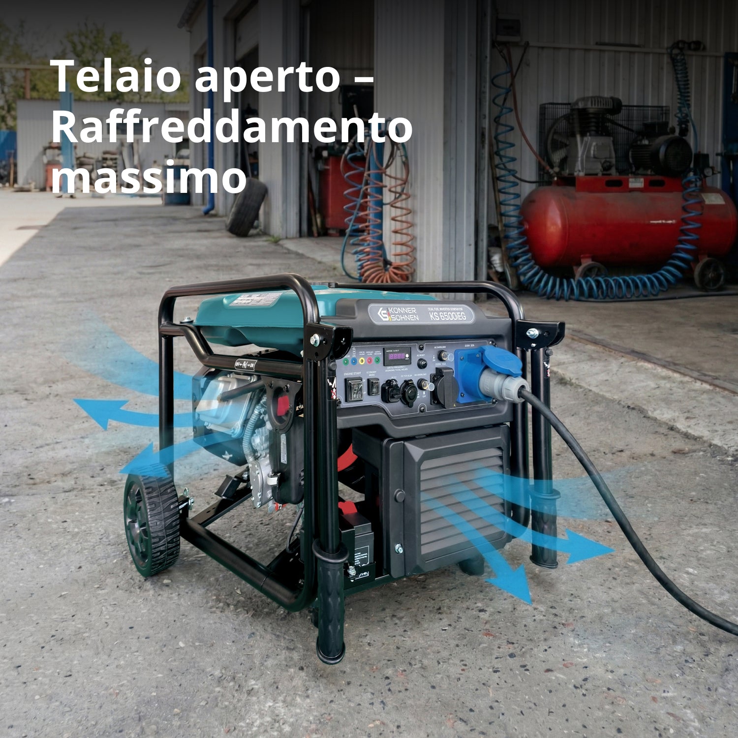 Generatore Inverter a Doppio Carburante KS 6500iEG