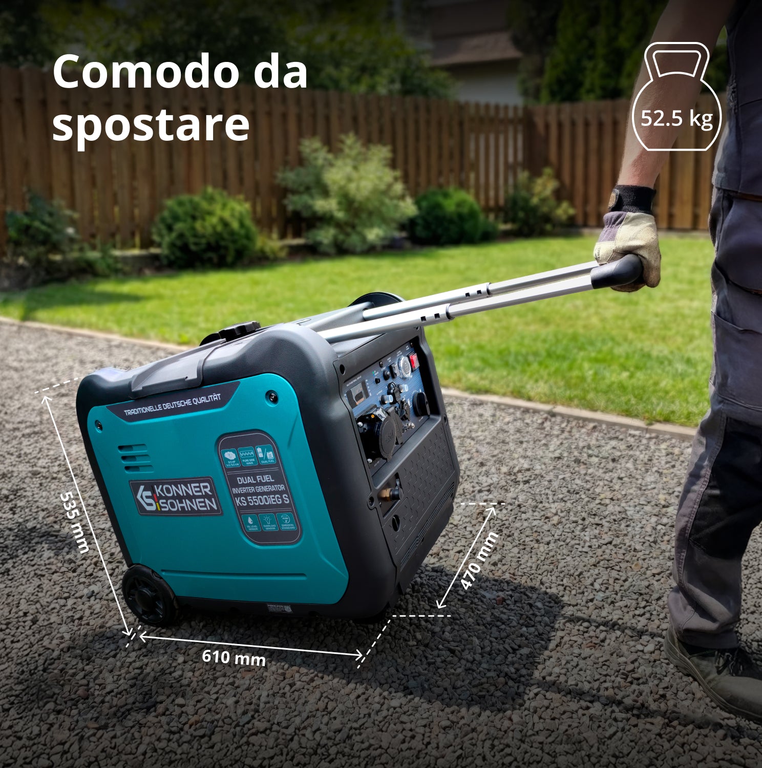 Generatore inverter a GPL/Benzina KS 5500iEG S