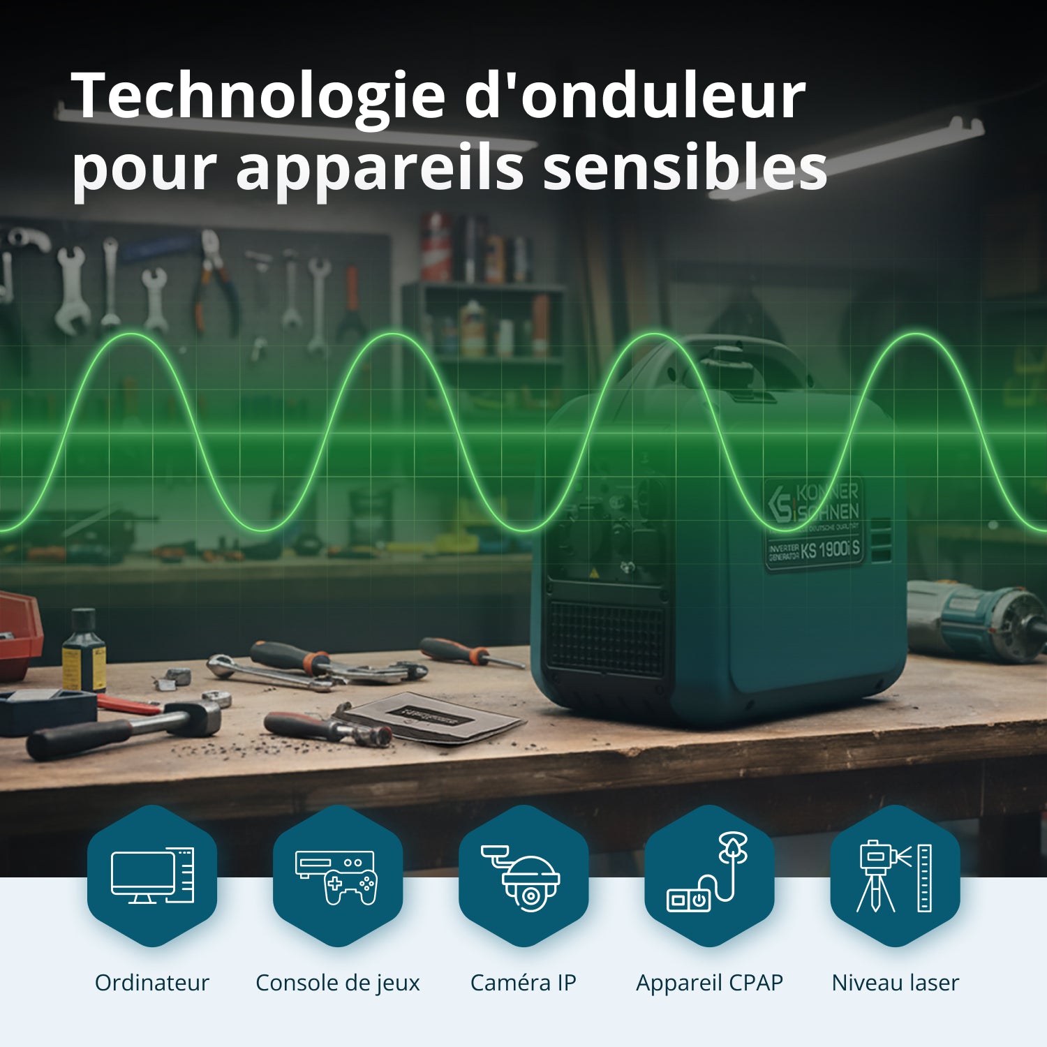 Gerador inversor KS 1900i S